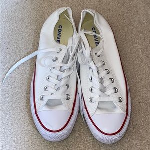 White Converse - Size 8.5